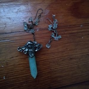 Pendant and earrings